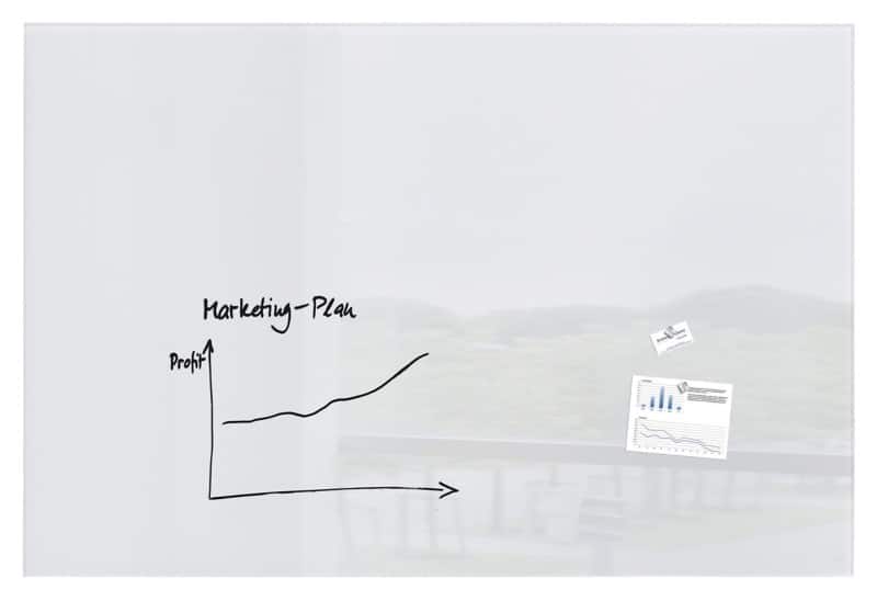 Sigel Artverum Glasbord Magnetisch Enkel 180 (B) x 120 (H) cm Wit