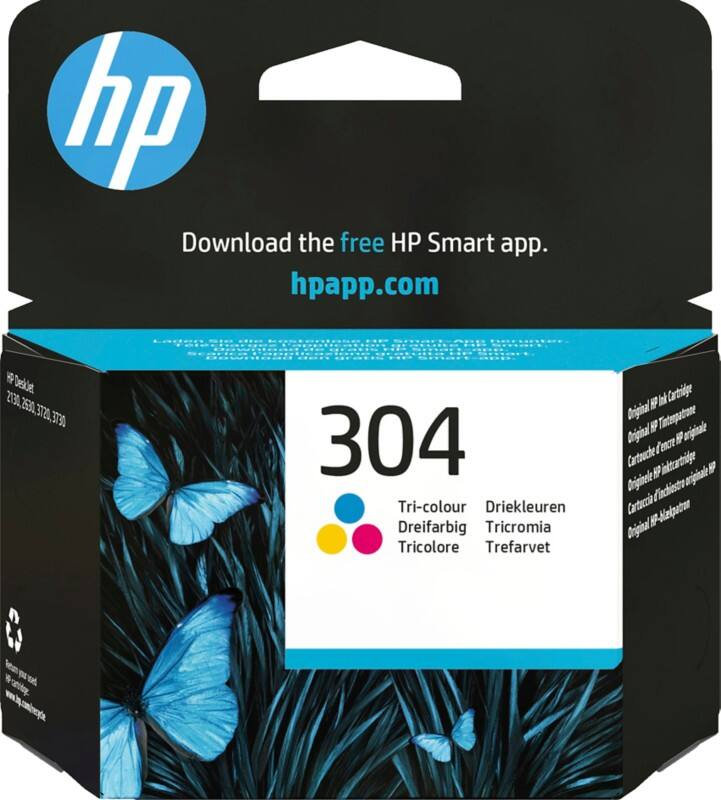 HP 304 originele inktcartridge N9K05AE cyaan, magenta, geel