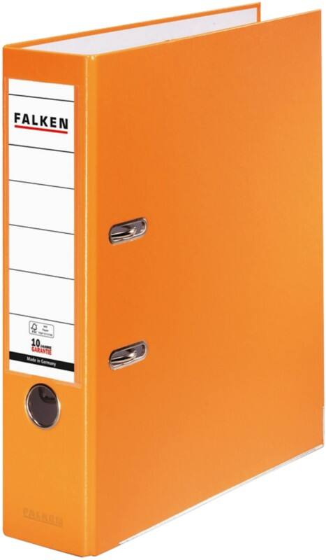 Falken PP-Color Breed Ordner A4 80 mm Oranje 2 Ringen Kunststof