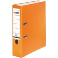 Falken PP-Color Ordner A4 80 mm Oranje 2 ringen Karton, PP (Polypropeen)