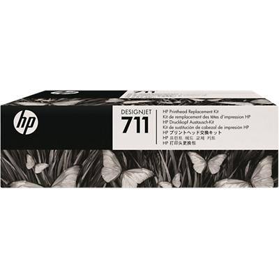 HP 711 Origineel Printkop C1Q10A Zwart, cyaan, magenta, geel