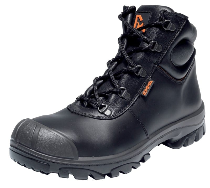 EMMA Hoog Veiligheidsschoenen Leer, staal Zwart 42 2 Stuks
