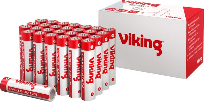 Viking Batterij Longlife AAA 1200 mAh Alkaline 1.5 V 28 Stuks