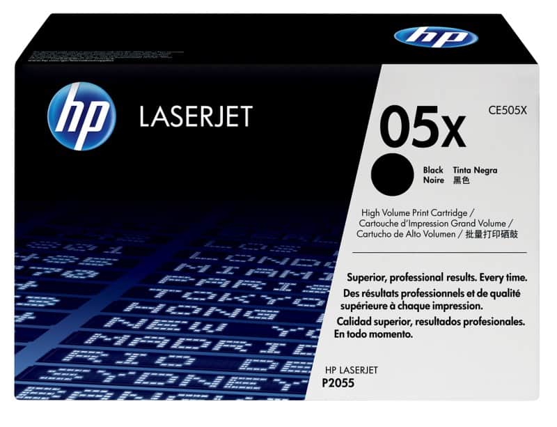 HP 05X Origineel Tonercartridge CE505X Zwart