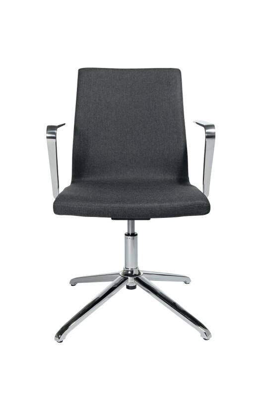 TOPSTAR Sitness Cube Bezoekersstoel Stof Vaste armleuning In hoogte verstelbare zitting Antraciet 110 kg