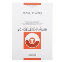 SCHOELLERSHAMMER Marker-Layoutpapier Papier A4 75 g/m² 210 x 297 mm Wit 75 Vellen