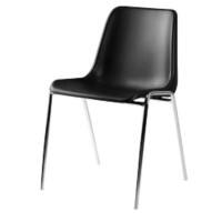 Nowy Styl Stapelbare stoel Beta Kunststof Zwart 4 Stuks
