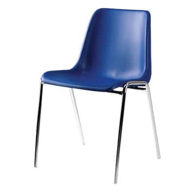 Nowy Styl Stapelbare stoel Beta Kunststof Blauw 4 Stuks