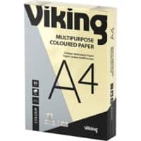 Viking A4 Gekleurd papier Pastelgeel 80 g/m²  500 Vellen