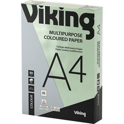Office Depot A4 Gekleurd papier Pastel groen 80 g/m² Glad 500 Vellen