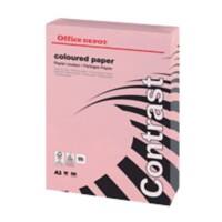 Office Depot A3 Gekleurd papier Roze 80 g/m² Glad 500 Vellen