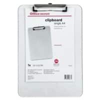 Office Depot klembord A4 PS (polystyreen) transparant 22,5 x 31,5 cm staand