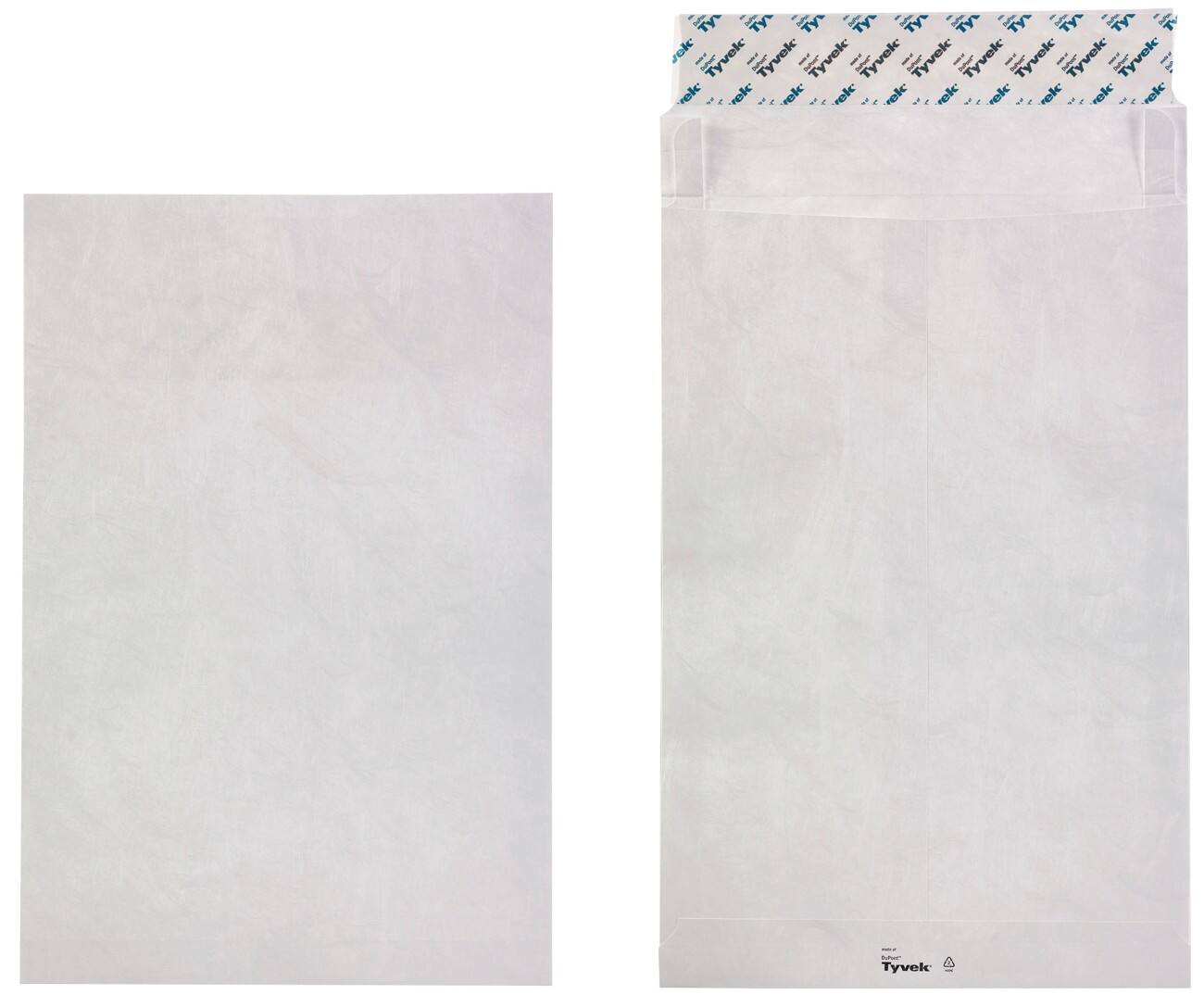 Tyvek Zak-enveloppen C4 70 g/m² Wit Zonder Venster Kleefstrip 229 x 324 mm 20 Stuks