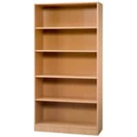 Hammerbacher Matrix Gemelamineerde spaanplaat Boekenkast 4 Planken 1.000 x 400 x 2.004 mm Bruin Beuken