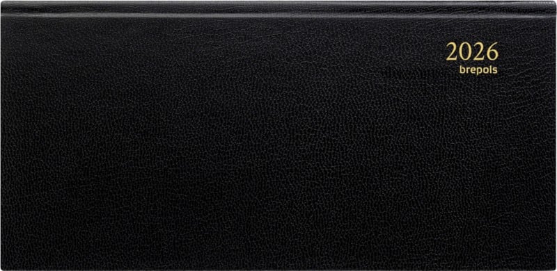 Brepols Breprint Lima Zakagenda 2026 A6 1 Week per 2 pagina's Nederlands Zwart 0.071.1255.01.6.0
