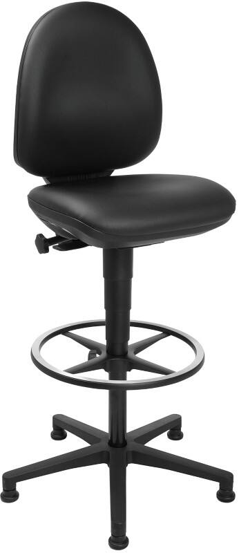 TOPSTAR Draaikruk Permanent Contact Kunstleder Zonder armleuning Zwart 110 kg TEC 50C