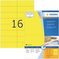 HERMA 4256 Multifunctionele Etiketten SuperPrint Geel Rechthoekig 1600 Etiketten per pak