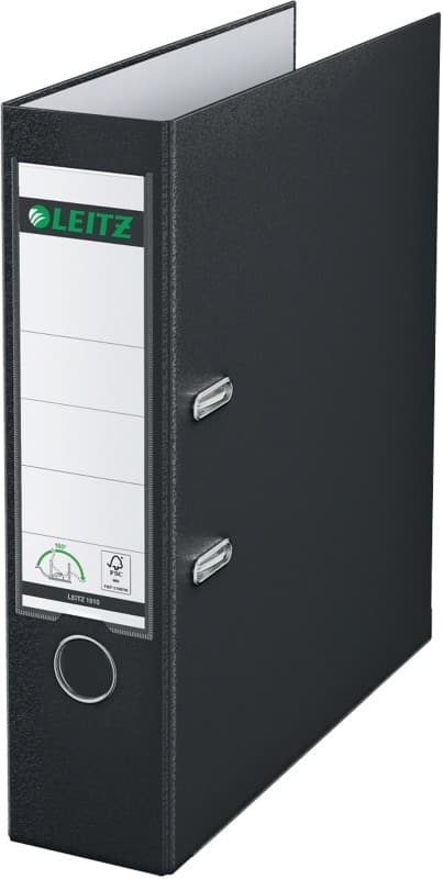 Leitz 180° Breed Ordner A4 82 mm Zwart 2 Ringen 1010 Kunststof Glad Staand