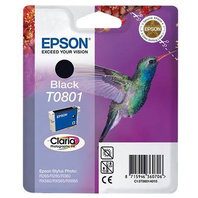 Epson T0801 Origineel Inktcartridge C13T08014011 Zwart