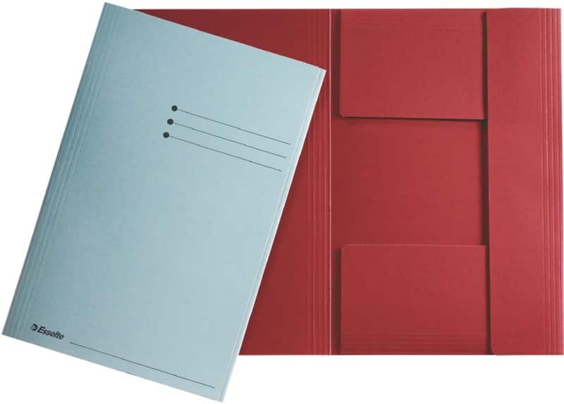 Esselte Manilla 3-Flap Map 1032308 Foolscap Groen Gerecycled Karton 250 Vel 23,3 x 35 x 2 cm 50 Stuks