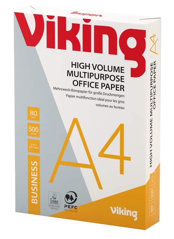 Viking Business A4 Kopieerpapier Wit 80 g/m² Glad 500 Vellen
