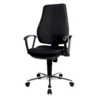 TOPSTAR Power Star Profi Bureaustoel Permanent Contact Stof Vaste armleuning Ja Zwart 110 kg 460 x 1.040 mm