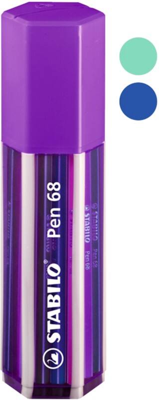 STABILO Pen 68 Viltstift 1 mm Medium Kleurenassortiment 20 Stuks