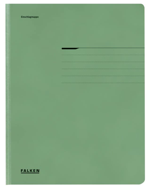 Falken 3-flap mappen A4 Groen Karton 24 x 31,8 cm