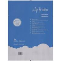 Niceday Wandmontage Clip Frame 978923 300 x 400 mm transparant 2 stuks