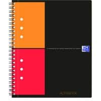 OXFORD International A5 Collegeblok Kleurenassortiment Polypropylene kaft Geruit 80 Vellen