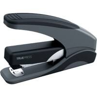 Office Depot Nietmachine Minder inspanning Halve strip 20 Vel Grijs, zwart 24/6, 26/6 ABS, Staal, TPR