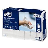 Tork Premium Handdoek H2 M-vouw Wit 2-laags 100297 21 Stuks à 100 Vellen