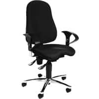 TOPSTAR Bureaustoel Permanent Contact Stof In hoogte verstelbare armleuning Hoogteverstelbare zitting Zwart 110 kg Sitness 10