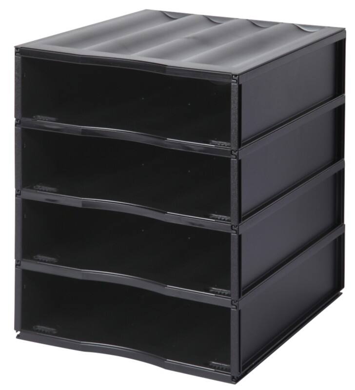 Paperflow Literatuur sorteerder/organizer Polystyreen Zwart 26,8 x 32,3 x 8,7 cm