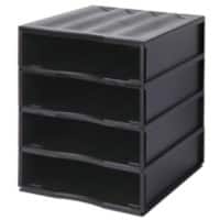 Paperflow Literatuur sorteerder/organizer Polystyreen Zwart 26,8 x 32,3 x 8,7 cm
