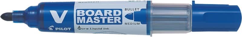 Pilot V-Board Master Whiteboard-marker Blauw Medium Ronde punt 2,3 - 2,3 mm 91% Gerecycled