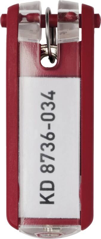 DURABLE Sleutellabel 1957-03 Rood 6 Stuks