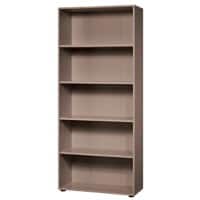 Hammerbacher Matrix Gemelamineerde spaanplaat Boekenkast 4 Planken 800 x 330 x 1.880 mm Bruin Walnoot