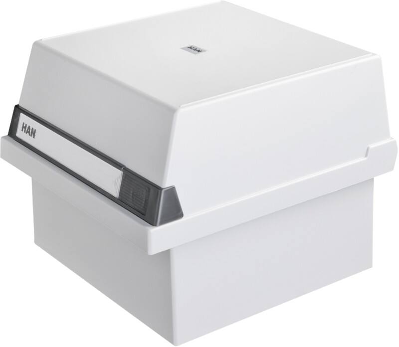HAN 965-11 Systeemkaartenbak Lichtgrijs A5 800 kaarten Kunststof 23,5 x 25 x 19 cm