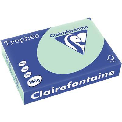 Clairefontaine Trophée A4 Gekleurd papier Groen 160 g/m² Mat 250 Vellen
