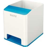 Leitz WOW Sound Pennenbakje Duokleur Wit, Blauw 9 x 10 x 10,1 cm