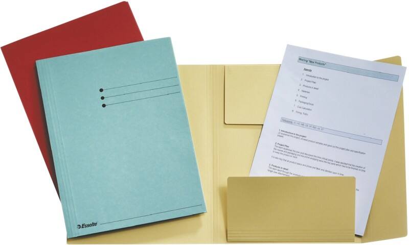 Esselte Manilla 3-Flap Map 1033315 A4 Rood Gerecycled Karton 250 Vel 24 x 31,8 x 2 cm 50 Stuks