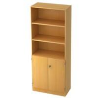 Hammerbacher Gemelamineerde spaanplaat Kast 2 Planken 800 x 420 x 2.004 mm Bruin Beuken