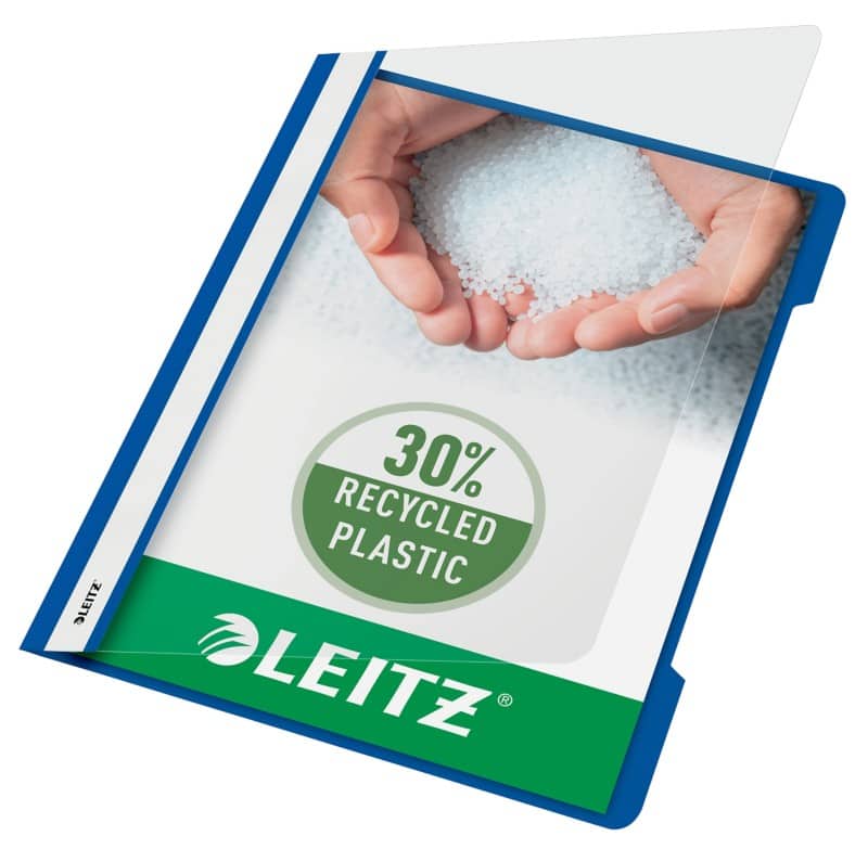Leitz Standaard plastic snelhechter 4191 A4 polypropyleen 60 vel blauw