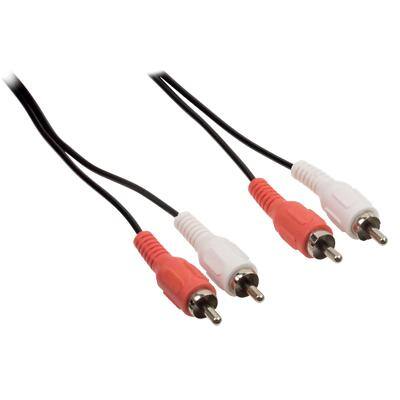 Value Line VLAP24200B15 2 x RCA male naar 2 x RCA male Stereo audiokabel 1,5m Rood, wit
