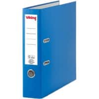 Viking Breed Ordner A4 75 mm Blauw 2 Ringen Karton, PP (Polypropeen) Mat Staand