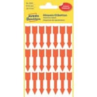 Avery Markeringspunten 3008 Klevend Lichtrood 39 x 9 mm 3 Vellen à 21 Etiketten