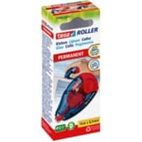 tesa Lijmroller tesaroller Permanent Navulbaar 0,84 x 14 cm 59100-00005-00 Blauw, rood 14 m