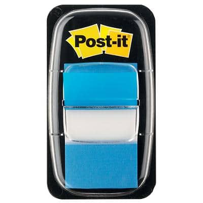 Post-it Indexen 25,4 x 43,2 mm Blauw 50 Strips