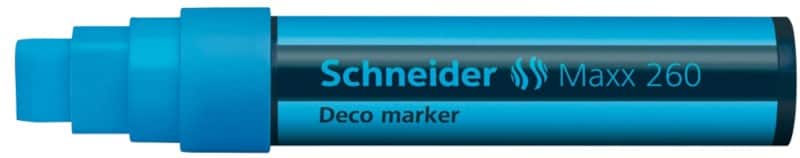 Schneider Maxx 260 Krijtmarker Blauw Breed Beitelpunt 15 mm